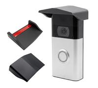 Decoralin Cubierta adhesiva para lluvia y visera solar para timbre de video (Gen 1, 2, 3, 3 Plus y 4), techo de protección contra la intemperie, fácil de despegar y pegar, no requiere taladrar
