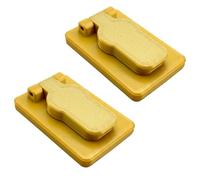 Decoralin Paquete de 2 fundas para cerradura - Protector de plástico - Burlete - a prueba de polvo, a prueba de corrientes de aire, cubierta de bloqueo de privacidad - Compatible con cerraduras de
