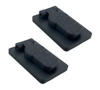 Decoralin Paquete de 2 fundas para cerradura - Protector de plástico - Burlete - a prueba de polvo, a prueba de corrientes de aire, cubierta de bloqueo de privacidad - Compatible con cerraduras de