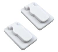 Decoralin Paquete de 2 fundas para cerradura - Protector de plástico - Burlete - a prueba de polvo, a prueba de corrientes de aire, cubierta de bloqueo de privacidad - Compatible con cerraduras de
