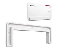 Decoralin Soporte de pared para AVM FRITZ!Box 5690 Pro - Ajuste perfecto - Incluye tornillos y tacos - Soporte de pared estable para router - Ahorra espacio y ordenado - Blanco