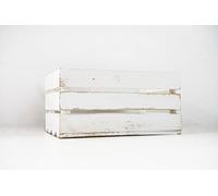 DECORANDO CON SAM Handmade Pintado Cajas Grandes, Madera, Blanco, 49,5x32x25.5cm. (Lote DE 3 Cajas) Contiene, imán Personalizable, realizado con Madera procedente de poda de Pino Carrasco ó encina.