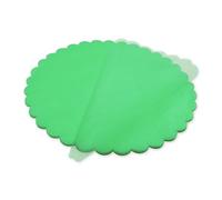 Decoraparty 50 Velos para Confeti de Organza en Forma de Flor Redondos, para confitada, Ceremonia, comunión, confirmación, portaconfeti de diámetro Ø 24 cm-Verde