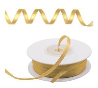 Decoraparty Cinta dorada brillante de 3 mm de doble raso, rollo de cinta elegante de color dorado cálido para bombonera, boda, aniversario, embalaje, Navidad, regalo - Longitud 50 m