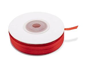 Decoraparty Cinta roja de satén de 3 mm de satén para regalo de boda, bautizo, comunión, confirmación, día de San Valentín, graduación, bomboneras, rollo de 50 m