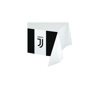 Decoraparty - Mantel de Papel Bianconera - Table - Cubierta de Mesa para cumpleaños, Fiesta, temática del Equipo de fútbol Blanco y Negro - Adornos Decorativos, 120 x 180 cm, DPA63187W
