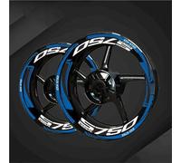Decorar Accesorios para Motocicleta Pegatinas para Ruedas Llanta Reflectante Calcomanías Impermeables para Suzuki GSXS750(Style 1)