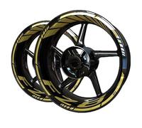 Decorar Accesorios Reflectantes Pegatinas para Rueda Motocicleta Cinta Impermeable con Rayas Llanta para Yamaha Fz8(Style 2)