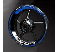 Decorar Accesorios Reflectantes Pegatinas para Rueda Motocicleta Cinta Impermeable con Rayas Llanta para Yamaha MT-07 MT07(Style 2)