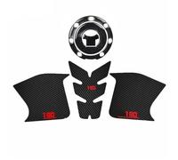Decorar Adhesivo Protector para Tanque De Combustible Motocicleta Rodillera Antideslizante Almohadilla Tracción Lateral para CB190X(Style 1)