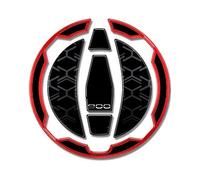 Decorar Almohadilla De Tracción para Tanque Combustible Motocicleta Válvula Lateral Rodillera Pegatina Antideslizante para Kawasaki para Z900 900 2021(Style 4)