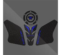 Decorar Pegatina Antideslizante De Fibra Carbono para Depósito Combustible Motocicleta Almohadilla Lateral para Yamaha MT-07 MT07 2021-2024(Style 8)