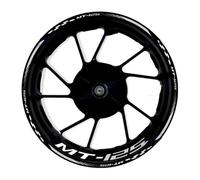 Decorar Pegatinas para Rueda Delantera Trasera Motocicleta Decoración Reflectante Impermeable para Yamaha MT-125 MT125(Style 16)