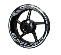 Decorar Pegatinas Rueda para Motocicleta Hojas Reflectantes Rayas Borde Deportivo para Suzuki GSR750(Style 4)