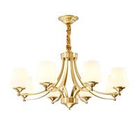 DecoratChandeliers Ceiling Compatible with Living Bedroom Dining Room E14 Iron Lighting Fixture, LED Chandelier
