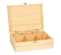 Decorate your own Wooden Tea Box 6-compartment