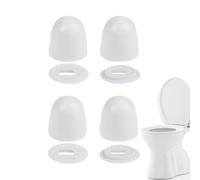 Decoratieve boutafdekkingen voor toiletpotten - Set Van 4, eenvoudig te installeren, toiletboutdoppen | Accesorios para cámara de baño Que han desarrollados como afdekkingen voor toiletbrillen en