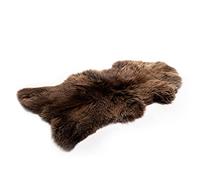Decorating Sheepskins Piel de cordero auténtica marrón 110-120 cm, piel de oveja real, tamaño grande