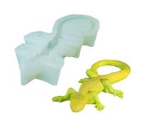 décoration de Bureau - Lot de 2 Grands moules en résine de Silicone en Forme de libellule et de lézard pour Suspension mural | moule en résine époxy | Moule de décoration d'halloween
