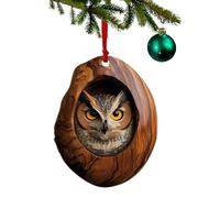 Décoration de Noël Raton laveur - Pendentif en acrylique en Forme de Raton laveur | Décoration De Noël en Forme d'animaux | Décoration de sapin de Noël en acrylique 2D à Motifs d'animaux
