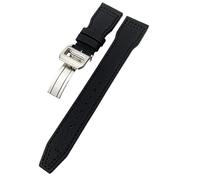Decorations 20mm 21mm 22mm High Density Nylon Calfskin Watchbands Fit for IW5009 IW3880 Leather Watch Strap Black Wristband Beautiful