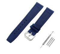 Decorations 20mm 21mm 22mm Nylon Canvas Watchband for Pilot Portofino Fabric Watch Strap Folding Buckle Leather Belt Beautiful