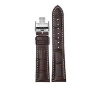 Decorations 21mm Genuine Leather Butterfly Buckle Band，For Famous Craftsman Moon Phase Gorgeous Series Replacement Watch Strap Beautiful