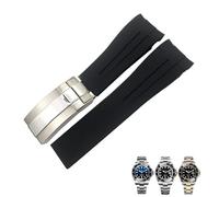 Decorations 21mm Silicone Rubber Watch Band Replacement for Role Deepsea Sea-Dweller 126660 Blue Black Diving Sport Strap Tools Beautiful