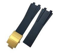 Decorations 26mm Silicone Rubber Strap For Athens Blue Black Sport Waterproof Watchbands Folding Buckle Watch Accessories Beautiful