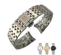 Decorations 316L Curved End Stainless Steel Watchbands For Watch Strap Folding Clasp 16mm 19mm 20mm Beautiful