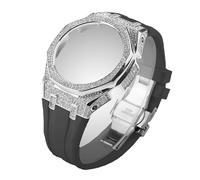 Decorations 3rd 4rd Rubber Strap for Kit Gen3 Metal Steel Diamond Case Bezel Modification for GA-2100/2110 Strap Watch Strap Beautiful