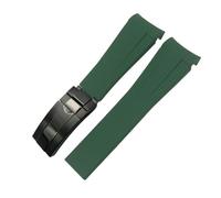 Decorations Curved End Rubber Watchband 20mm 21mm 22mm for GMT Datejust Explorer 2 Silicone Watch Strap Beautiful