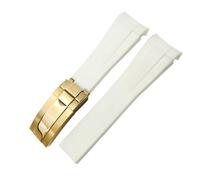Decorations Curved End Rubber Watchband 20mm 21mm 22mm for GMT Datejust Explorer 2 Silicone Watch Strap Beautiful