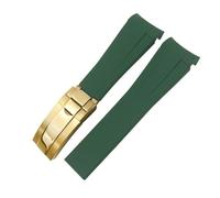 Decorations Curved End Rubber Watchband 20mm 21mm 22mm for GMT Datejust Explorer 2 Silicone Watch Strap Beautiful