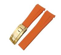 Decorations Curved End Rubber Watchband 20mm 21mm 22mm for GMT Datejust Explorer 2 Silicone Watch Strap Beautiful