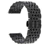Decorations CXYWBD Watch Band 20mm 22mm Stainless Steel Watch Band Watchband Butterfly Buckle Strap Quick Release Wrist Belt Bracelet + Spring Bar Beautiful