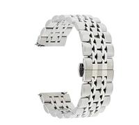 Decorations CXYWBD Watch Band 20mm 22mm Stainless Steel Watch Band Watchband Butterfly Buckle Strap Quick Release Wrist Belt Bracelet + Spring Bar Beautiful