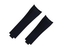 Decorations For GMT Natural Rubber Lengthened Watch Strap Glide Buckle 20mm Curved End Fluororubber Watch Bands Beautiful