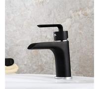 Decorations Grifo de Grifo de Cuenca de Cobre Completa Grifo de baños de un Solo hoyo de baño de baños vertidos Pintura para Hornear para Hornear un Solo litro de Cobre y batidora de Agua Caliente de