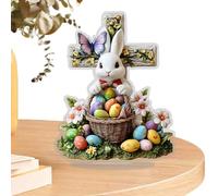 Décorations Lapin - Centre de Table Printanier Saisonnier | Décoration de Pâques | Fêtes, Étagère, Chambre, Bureau, Vitrine, Rebord de Fenêtre, Décoration Festive, Lapin Mignon, Décor Maison Sai
