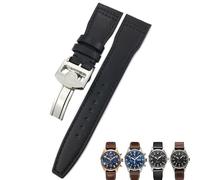 Decorations Leather Watchband 20mm 21mm 22mm Suitable for Spitfir 18 Portfino Calfskin Black Watch Strap Beautiful