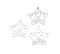 Decorations New 2026 3Pcs/Lot Snowman Christmas Deer Tree Snowflake Charrms Metal Sun Scorpion Animal Pendants For Bracelet Jewelry Gift Fashion Accessories Creative Beautiful