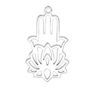 Decorations New 2026 5Pcs/Lot Stainless Steel Palm Charrms Jewelry Handmaking s Earrings Pendants Accessories Supplies Fashion Creative Gift Beautiful
