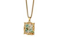 Decorations New 2026 Flower Pendant For Women Gold Color Stainless Steel Clavicle Chain s Couple Jewelry Valentine's Day Gift Fashion Accessories Creative Beautiful