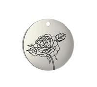 Decorations New 2026 Unisex 5Pcs/Lot Birth Flowers Charrms For Jewelry Findings Making Stainless Steel Gold Color FLoiRa Water Rose Daisy Aster Pendants Fashion Trendy Accessories Gift Women and Men