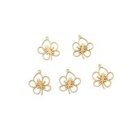 Decorations New 2026 Unisex 5Pcs/Lot Dainty Sunflower Stainless Steel Pendant Jewelry Creation For Women Accessories Charrms Trinket Decoration Fashion Trendy Creative Gift and Men Beautiful