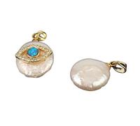 Decorations New 2026 Unisex Coin Freshwater Pearl Pendants Small Size Hamsa Fatima Hand Gold Color Choker For Women Hers Decoration Jewelry Luxury with You Accessories Trendy and Men Beautiful