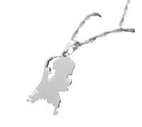 Decorations New 2026 Unisex Nederlanden Map Stainless Steel Pendant s For Women Hers Gold Color Dutch Jewelry Netherlands Maps Decoration Luxury with You Accessories Trendy and Men Beautiful