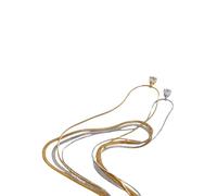 Decorations New 2026 Unisex Popular Stainless Steel Layer Snake Chain Stacking Pendant Water Drop Zirconia Collar Jewelry Party Gift Decoration Luxury Accessories Trendy Best For Women and Men