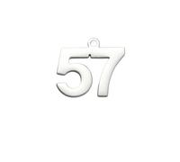 Decorations New Unisex 5Pcs/Lot 51-75 Number Charrms Stainless Steel Birthday Numbers Pendant For Bracelet Earring Jewelry Findings Making Fashion Trendy Accessories Creative Gift Women and Men